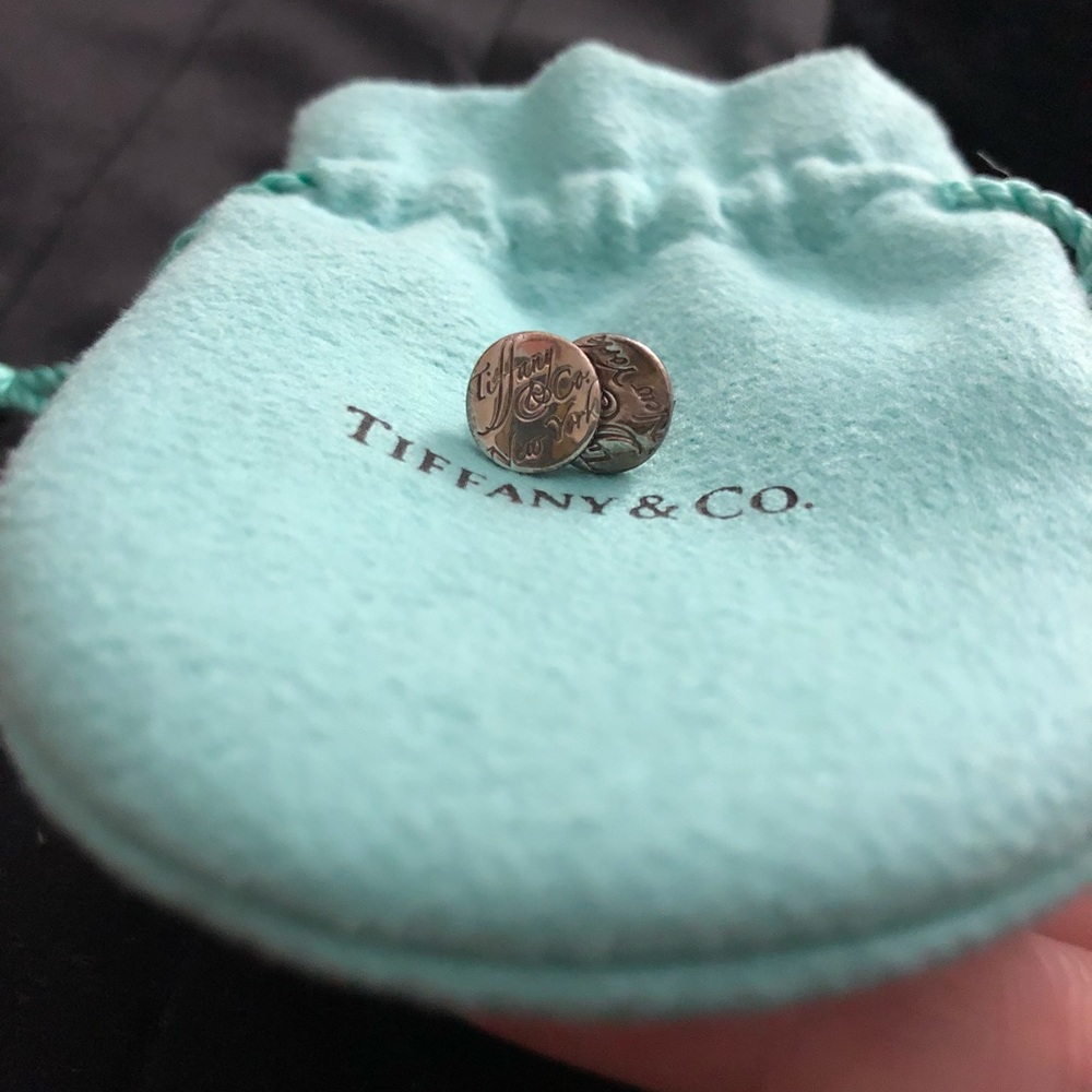 NEW: Tiffany Notes Silver T&Co Stud Earrings